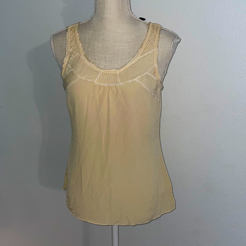 White House Black Market. Cream blouse size 8
